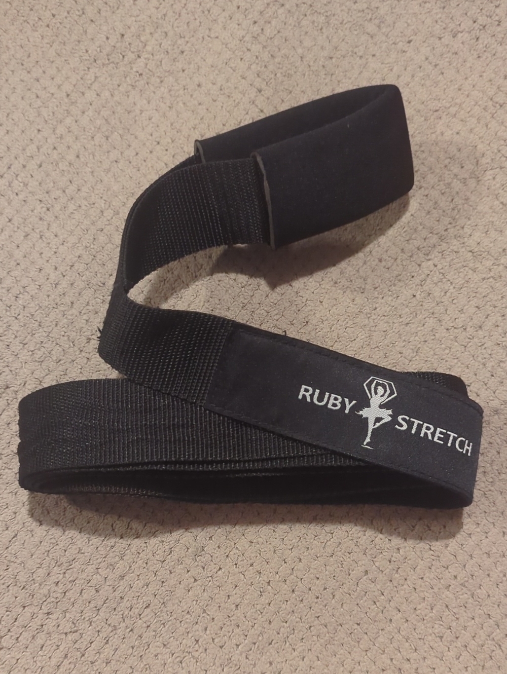 Ruby Stretch Black Exercise/Resistance Strap